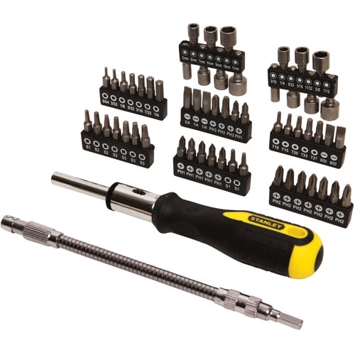 Stanley 58Piece Ratcheting Screwdriver Set with Flexible Shaft