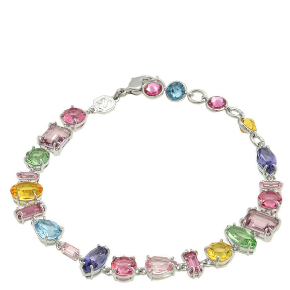 Swarovski Gema Multicolored Mixed Cuts Bracelet, Size Medium