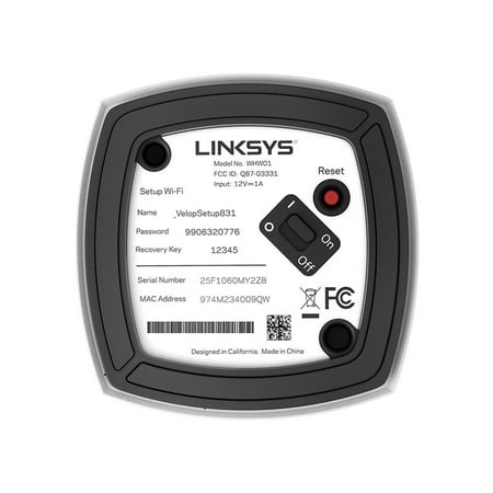 Linksys - Velop AC1300 Dual-Band Mesh Wi-Fi 5 System (3 Pack) - White