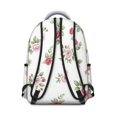 thumbnail image 3 of Pioneer Flower Floral Print Pattern Backpack for School, Cute School Bag with Adjustable Shoulder Straps and Padded Back, 15.3"x11"x7.1", 3 of 5