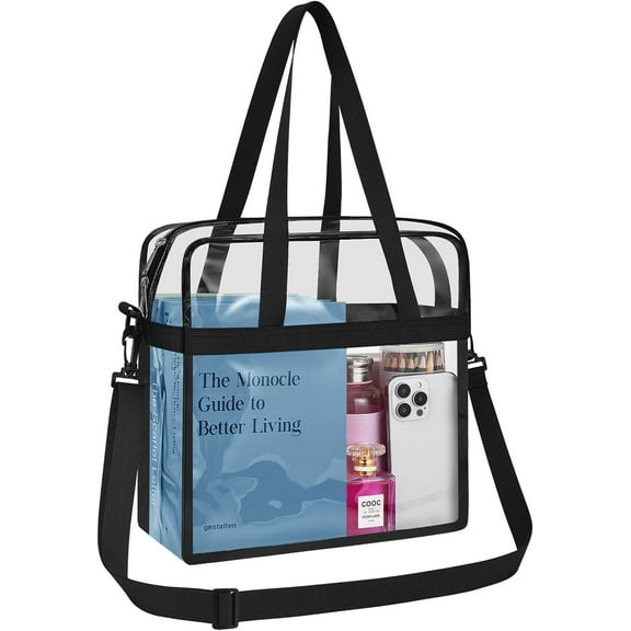 Clear Bag for Stadium Events 12×6×12 Clear Tote Bag for Concert,Sport,Festival