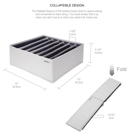 Sortwise Bra Underwear Socks Cube Basket Sock Storage Box Drawer