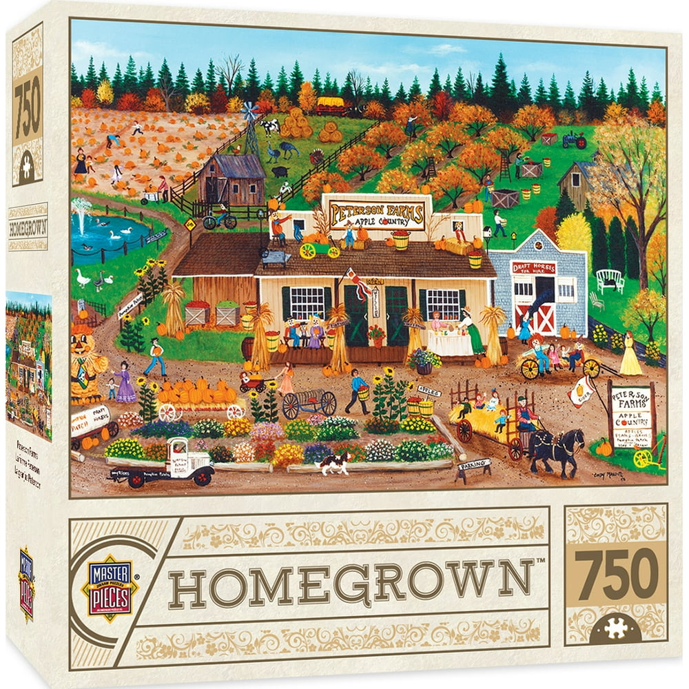 Homegrown Peterson Farms 750 Piece Linen Jigsaw Puzzle by Cindy