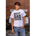 thumbnail image 3 of Best Dad Ever Worlds Coolest Father Men's Graphic T Shirt Tees Brisco Brands S, 3 of 5