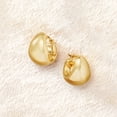 thumbnail image 3 of Ross-Simons 18kt Gold Over Sterling Silver Puffed Dome Hoop Earrings, Women's, Adult, 3 of 6