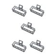 thumbnail image 2 of maskred Pinces de Mode Grand Style Simple à Portée de Main Style Simple Robuste Exquis Accessoires Barrettes pour Femmes Noir/rectangle 5Set, 2 of 6