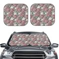 thumbnail image 2 of Fotbe Rose Flowers 2-Piece Car Windshield Sun Shade | Sun Blocker for Car Windshield | Foldable Automotive Interior Accessories for Sun Protection-Medium, 2 of 7
