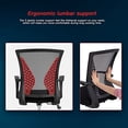 thumbnail image 3 of Office Chair Computer Chair Ergonomic Mid Back Swivel Chair Rolling Desk Chair with Armrest Height Adjustable Lumbar Support Mesh Chair,Black, 3 of 5