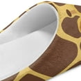 thumbnail image 5 of Chririnla Giraffe Print Travel Slippers Lightweight Easy Slip On Memory Foam Comfort Sole Anti-slip Non-slip Hotel School Slippers, 5 of 7