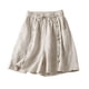 thumbnail image 2 of Puntoco pantalones cortos de verano para mujer, moda 2024, pantalones cortos informales sueltos y cómodos de algodón liso con bolsillos para mujer, 2 of 9