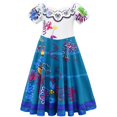 thumbnail image 7 of Little Girls Mirabel Dress With Bag Cartoon Halloween Birthday Cosplay Dresses Outfits 3-9T, 7 of 7