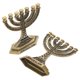 thumbnail image 3 of Vintage Seven Hole Candlestick Set For Home And Church Decor In Golden Finish With Retro Style 2Pcs, 3 of 3