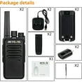 thumbnail image 4 of Retevis RT68 Talkie-Walkie Rechargeable, Radios Portables FRS Bidirectionnelles pour Adultes, Radios Robustes 2 Voies Longue Portée, Base de Chargement USB, Radios Sans Licence Talkie-Walkie pour Road Trip Camping (2 Pack), 4 of 8