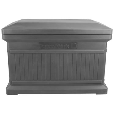 RTS Home Accents ParcelWirx Horizontal Large Package Delivery Box with Lift Off Lid, Graphite Color