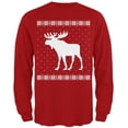 thumbnail image 1 of Big Moose Chandail de Noël Laid Rouge pour Adulte à Manches Longues, 1 of 1
