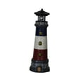 thumbnail image 5 of figatia Garden Solar Lighthouse Statue Lamp 360 Degree Rotating Light Yard Patio Sculpture Height 37.5cm for Tree Stumps Multipurpose Black Top, 5 of 8