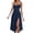 Navy, variant on OSOLU Solid Color Women Casual Dress V-Neck Low Cut Back Tie Detail Comfortable Everyday Wear Spring Summer Fall Dresses Cute Sundress Dresses For Women 2025 Elegant Classy