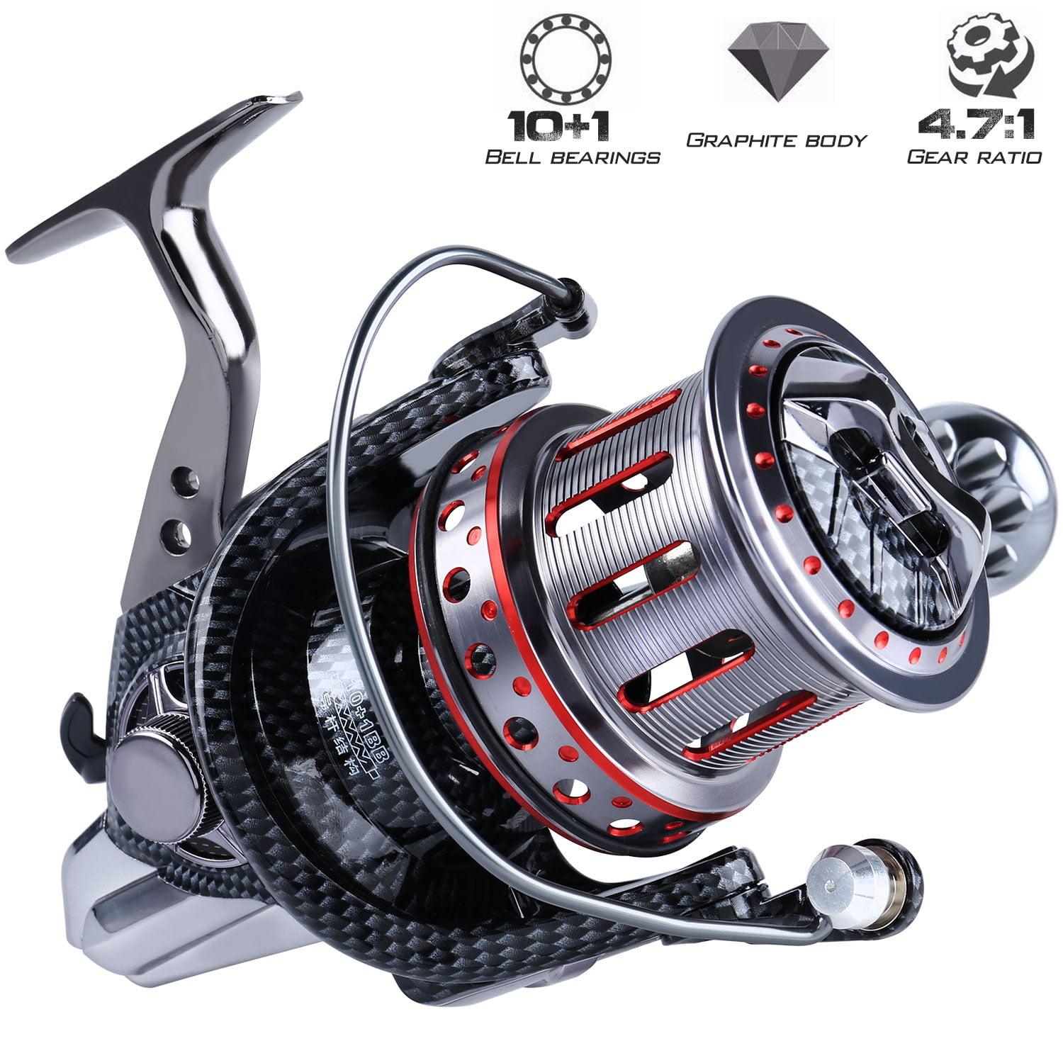 Sougayilang Spinning Reels, Spinning Reel 13+1 Stainless BB Ultralight  Premium Magnesium Body, Smooth Operation, Powerful with Fishing Balance  Bar(SV1000) : Buy Online at Best Price in KSA - Souq is now 