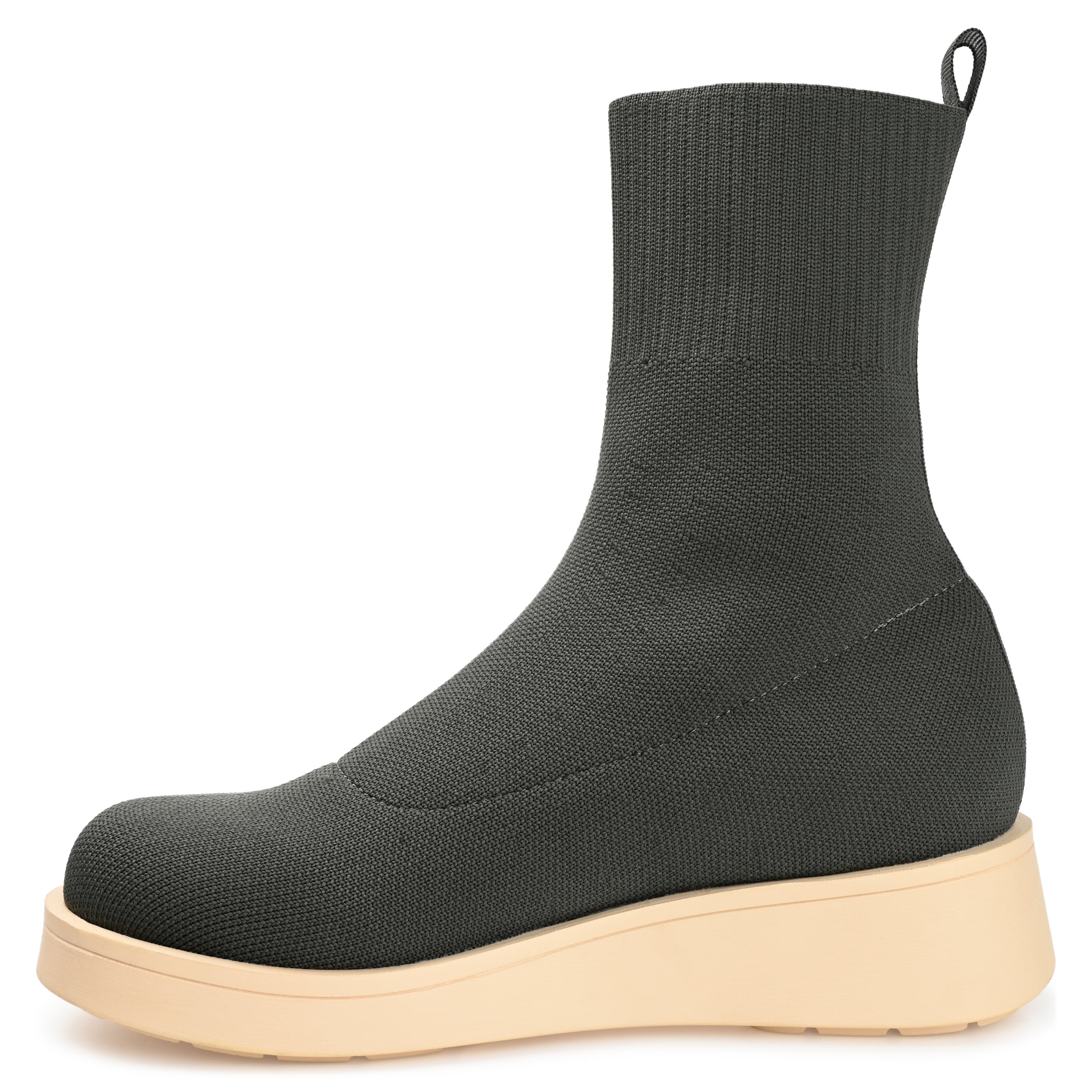 Journee Womens Ebby Pull On Platform Booties