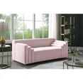 thumbnail image 2 of Meridian Furniture Naya Pink Velvet Loveseat, 2 of 5
