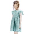 thumbnail image 1 of 2Bunnies Vestido De Cumpleaños De Pascua Con Pompones De Encaje Vintage Para Niña Y Bebé (Menta 2T), 1 of 5