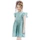 thumbnail image 1 of 2Bunnies Vestido De Cumpleaños De Pascua Con Pompones De Encaje Vintage Para Niña Y Bebé (Menta 2T), 1 of 5