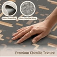 thumbnail image 6 of ODIKA 2'x3' Brown Beige Geometric Arch Design Washable Doormat Intricate Handwoven Patterns with Modern Flair Non-Slip, Low Pile for Entryway, Kitchen, Laundry Room, 6 of 7