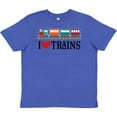 thumbnail image 3 of Inktastic I Love Trains Youth T-Shirt, 3 of 5