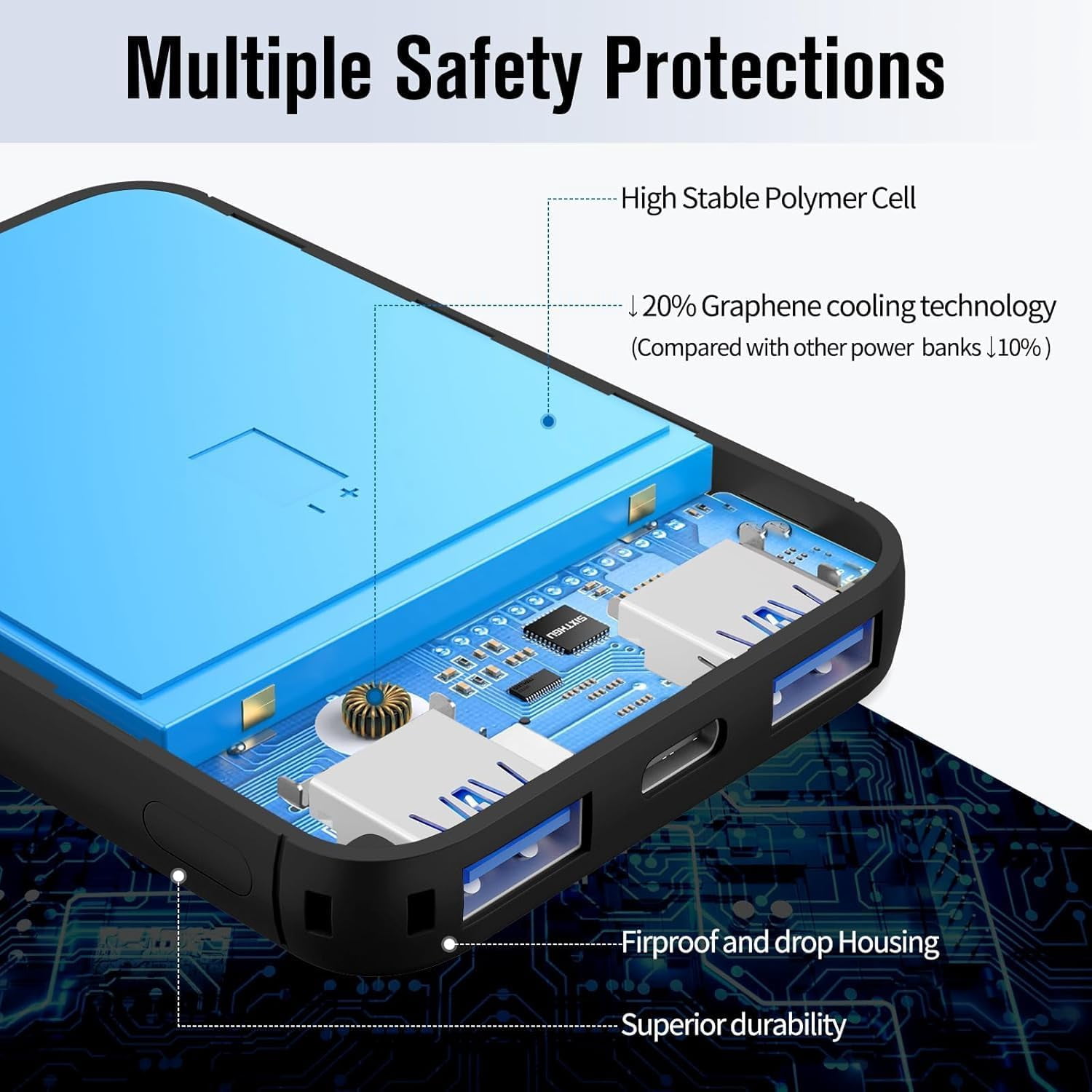 S22 Portable Charger, Mini Colorful Power Bank, PowerNano, 5000mAh External Battery Pack Compatible with iPhone 15/14/13/12/11/X All Series and Android Phone
