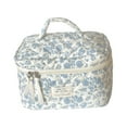 thumbnail image 3 of Bolsa de cosméticos con diseño floral, bolsa de maquillaje acolchada para viajes, regalo, bonita bolsa de maquillaje estética, bolsa organizadora de, 3 of 8