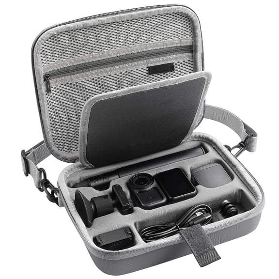 Osmo NANO Carrying Case Portable PU Travel Bag for DJI Nano for Xtra Atto Magnetic Ball Joint Adapter Mount Storage Shoulder Case for DJI OM70 Selfie Stick Accessories(Only Case)