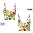 thumbnail image 6 of Goofa Cartoon Vegetables Printed Sports Bras for Women, High Impact Running Bra Workout Crop Tank Tops Longline Sports Bra Push up-, 6 of 9