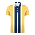 thumbnail image 3 of FITORON Mens Breathable Polo Shirt, Collared Button Solid Short Sleeve Casual Summer Men's Shirt White, 3 of 4