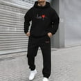 thumbnail image 2 of RXMEKW Mens Pullover Hoodie,Comfortable Hooded Tracksuit with Casual Print Design, 2 of 5