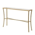 thumbnail image 3 of Contemporary Home Living Rectangular Glass Top Console Table - 48" - Antique Gold, 3 of 7