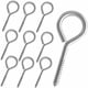 thumbnail image 1 of Paquete de 10 cáncamos de tornillo, ganchos de ojo de acero inoxidable, tornillos de ojo resistentes, tornillos de ojo autorroscantes para interior y exterior, 2,6 pulgadas., 1 of 5