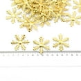 thumbnail image 4 of GUOOL 50Pcs Or Brillant Noël Flocon de Neige Motifs Toppers Embellissements -, 4 of 9