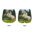thumbnail image 5 of Lsque Horse Rearing Up In The Field Printed Women's Running Shorts with Liner Pockets,Elastic Quick Dry Workout Athletic Gym Yoga Shorts,Womens High Waist Shorts-, 5 of 9