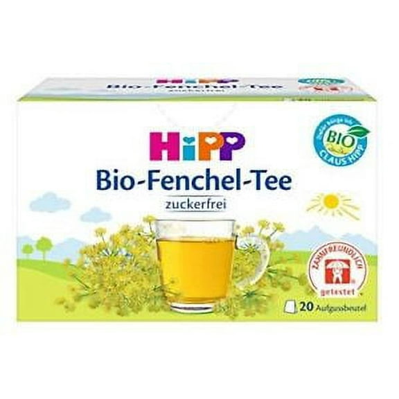 HiPP Fennel Tea -ORGANIC Tea -Made in Germany- 20 tea bags-