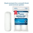 thumbnail image 3 of 2 Pack 4.5 in. X 3/8 in. Premier Woven-Pro Large Core Mini Rollers, Woven Polyester, 3/8 in. Nap for Smooth-Semi-Smooth Surfaces, 3 of 6