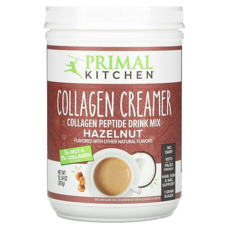 Primal Kitchen Collagen Creamer, Hazelnut, 10.34 oz (293 g)