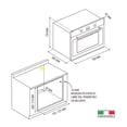 thumbnail image 2 of Horno Electrico Empotrable 30"  Tecnolam SWO30 Acero Inoxidable con Conveccion y Grill 136 L, 2 of 3
