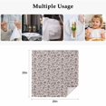 thumbnail image 5 of Cloth Napkins Set of 4 - 20x20 Inches, Purple Floral Washable Reusable Table Napkins, Spring Plants Flowers Vintage Rustic Soft & Absortbent Dining Napkin for Party Wedding Hotel Restaurant, 5 of 8