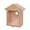 Brown, variant on Outdoor Window Birdhouse with Suction Cups Transparent Paintable for Bird Watching Home Garden