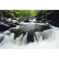 thumbnail image 2 of Tennessee United States Of America; Curved Cascade On The Middle Prong River In The Great Smokey Mountains National Par, 2 of 2