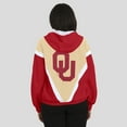 thumbnail image 5 of Women's WEAR by Erin Andrews Gold/Crimson Oklahoma Sooners Colorblock Full-Zip Hoodie Windbreaker Jacket, 5 of 5