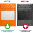 thumbnail image 4 of Metronic Orange Bubble Mailers 25 Pack, 4x8 Bubble Poly Mailers, Self-Seal Shipping Bags, Padded Envelopes, Bubble Polymailers for Shipping, Mailing, Packaging for Business, Bulk #000, 4 of 14