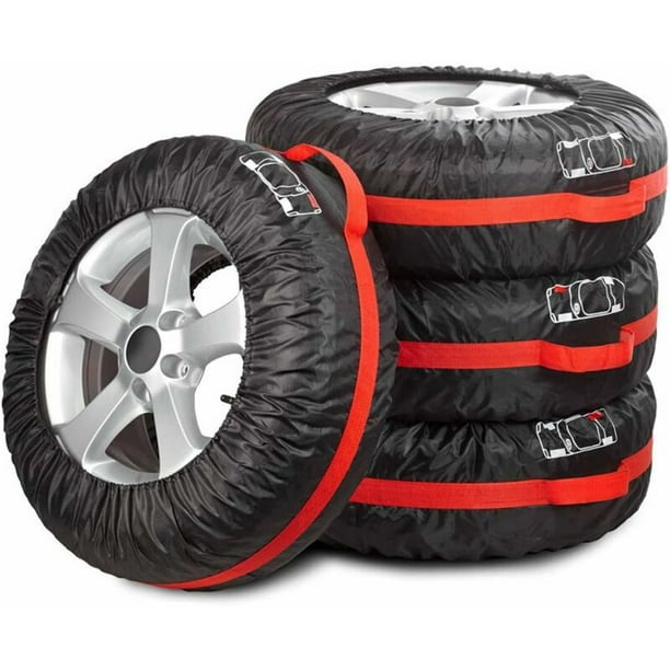 4X Car Tire Cover Storage and Protection Bag for Spare Tire