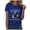 Blue, variant on Women's 250th Anniversary USA T-Shirt 1776-2026 Patriotic Eagle Flag Graphic Tee – Plus Size American Independence Day Top (Pink, XXXL)