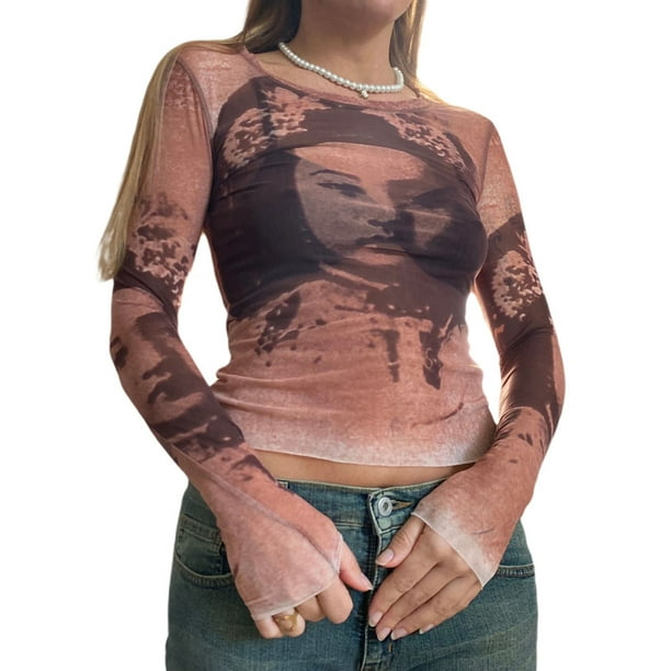y2k graphic long sleeve